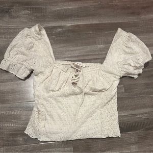 Urban Romantics Laced Blouse Crop Top Size XS